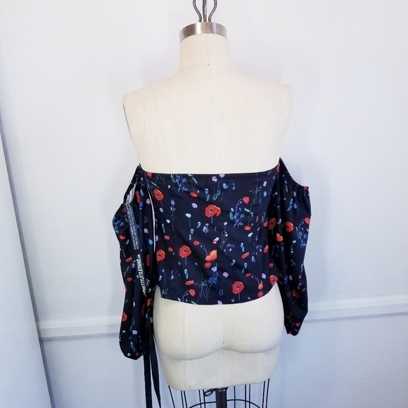 🌸NEW PrettyLittleThing | Floral bardot top - Picture 5 of 13